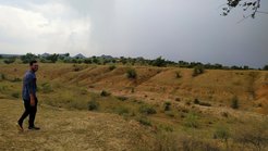 View of stable dunes formed during the Quaternary period in the Thar Desert of the Indian subcontinent