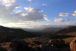 A view of the Maloti-Drakensberg mountains in Lesotho