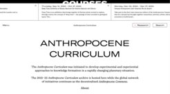 The website of the Anthropocene Curriculum constitutes a living archive of more than a decade of joint transdisciplinary research.